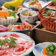 伊勢海老地獄蒸し＋牛しゃぶ